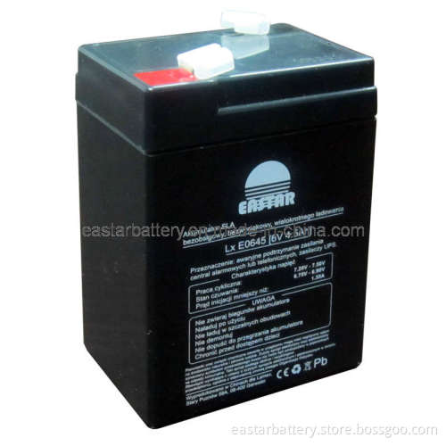 Sealed Lead Acid Battery 6V4.5ah (EA6-4.5)